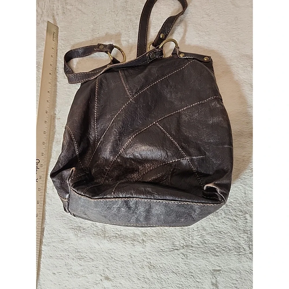 Fossil Vintage Patchwork Leather Hobo Shoulder Bag Slouchy‎ Tote 90s Y2K